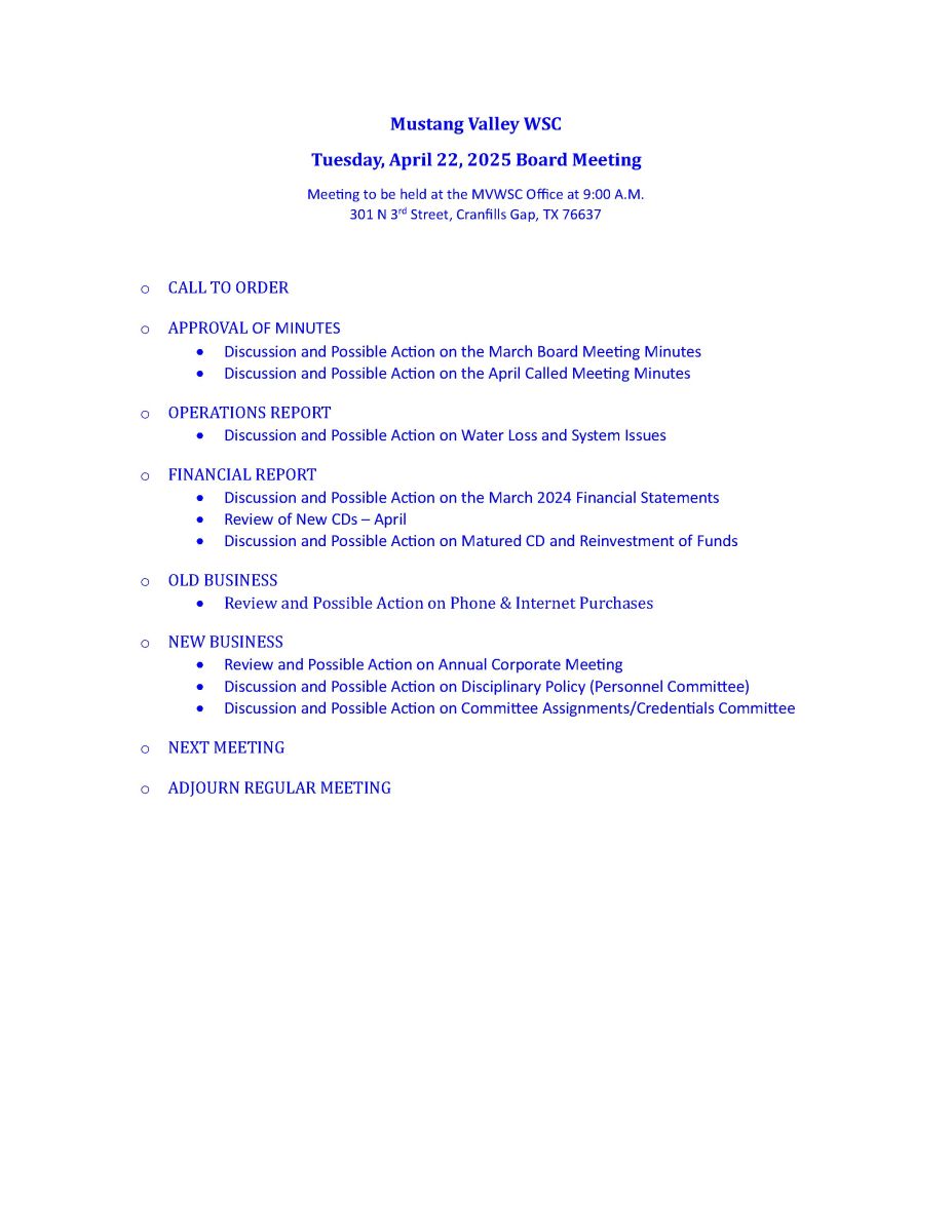 AGENDA 04 APR 2025